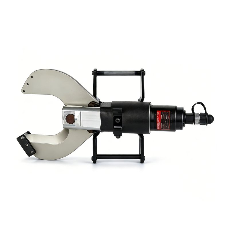 Hydraulic Cable Cutter front angle view with open cutting jaw