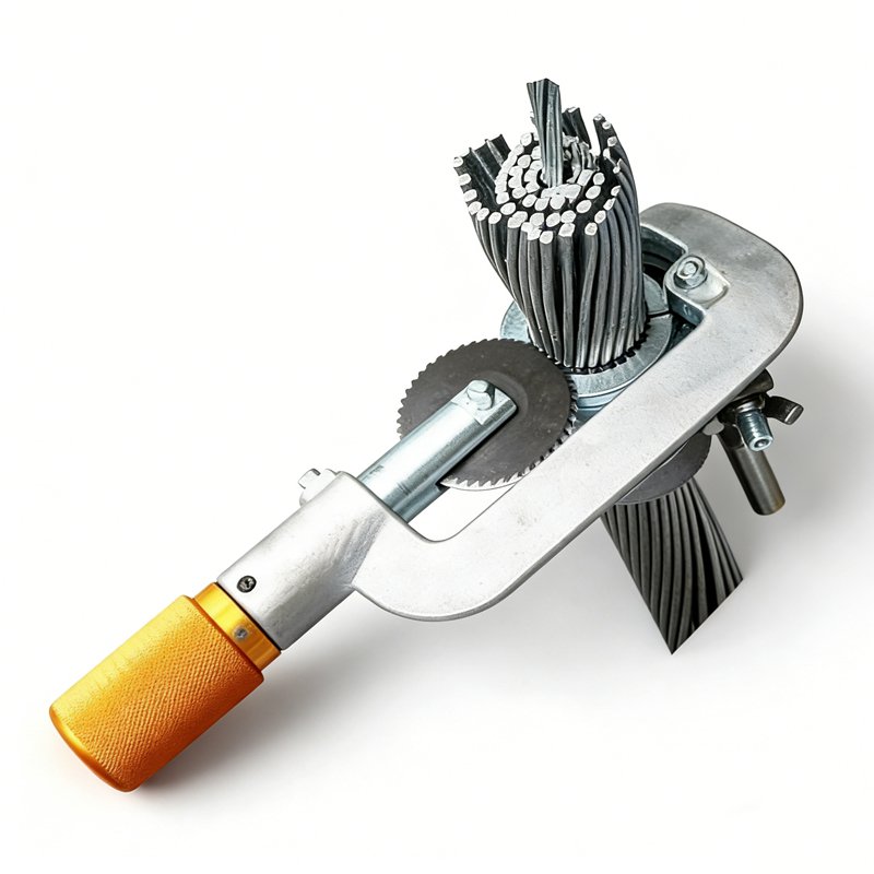 Conductor Stripper cutting stranded conductor for cable end preparation