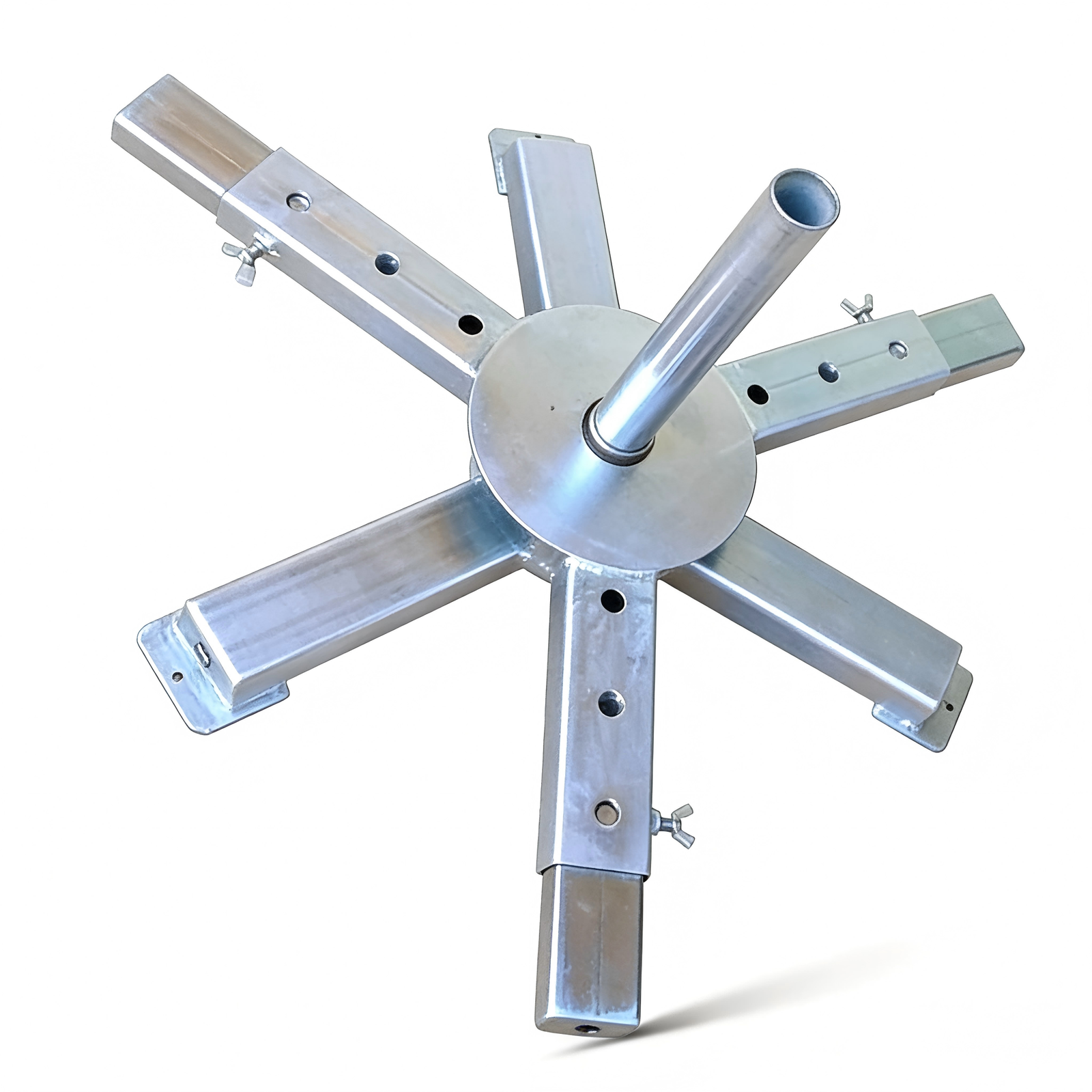 horizontal cable reel stand top view