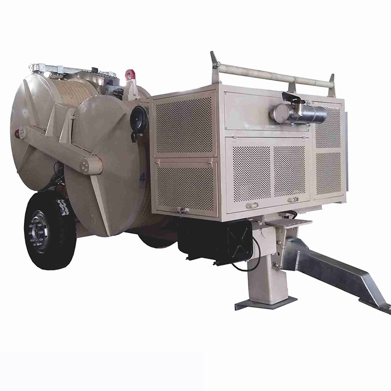 trailer-mounted line tensioner full view