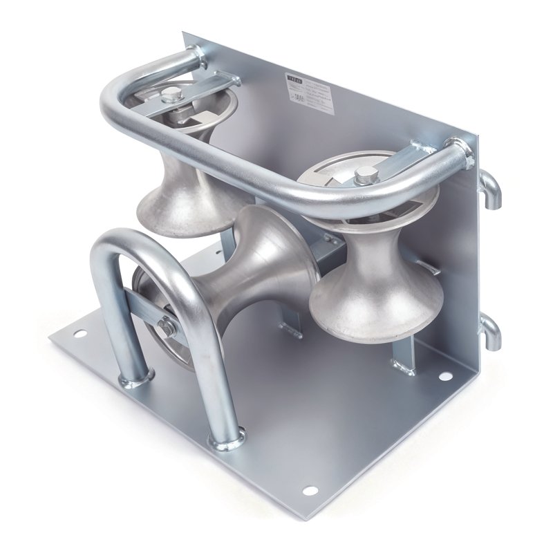 Corner Cable Roller left front view for cable bend guidance Image 2（图2：右前斜视）