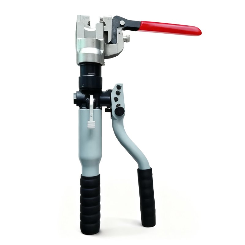 Product photo showing the front view of a trolley wire cutter on a clean background for tram and transit service use.