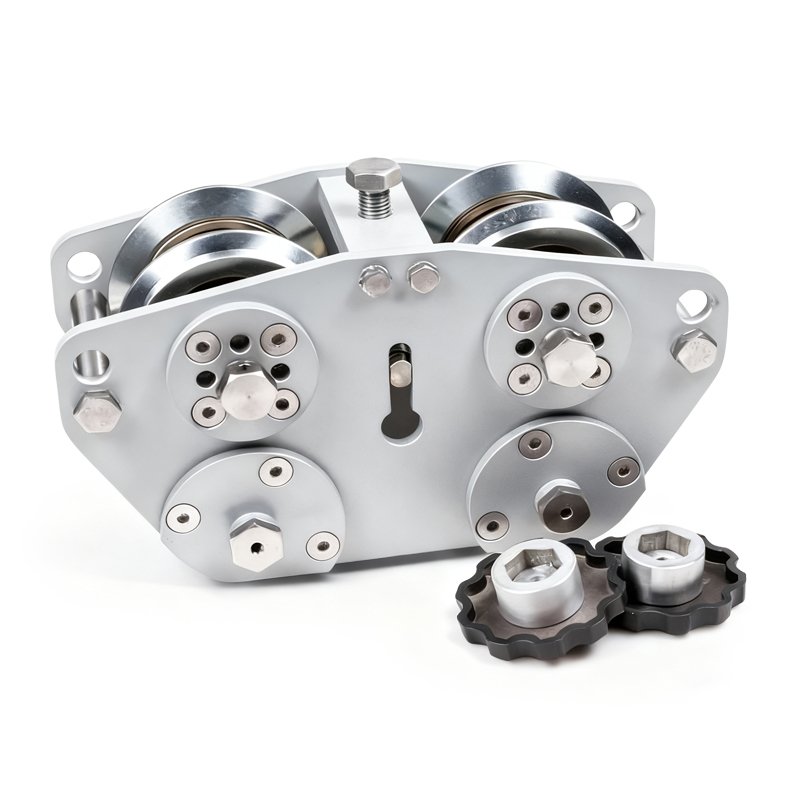 railway pay-off trolley front view for wire installation