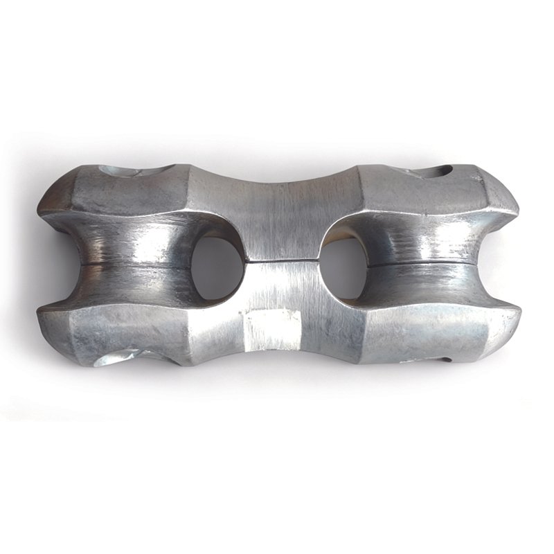 8-Shape Bend Resistant Connector front view for wire rope protection