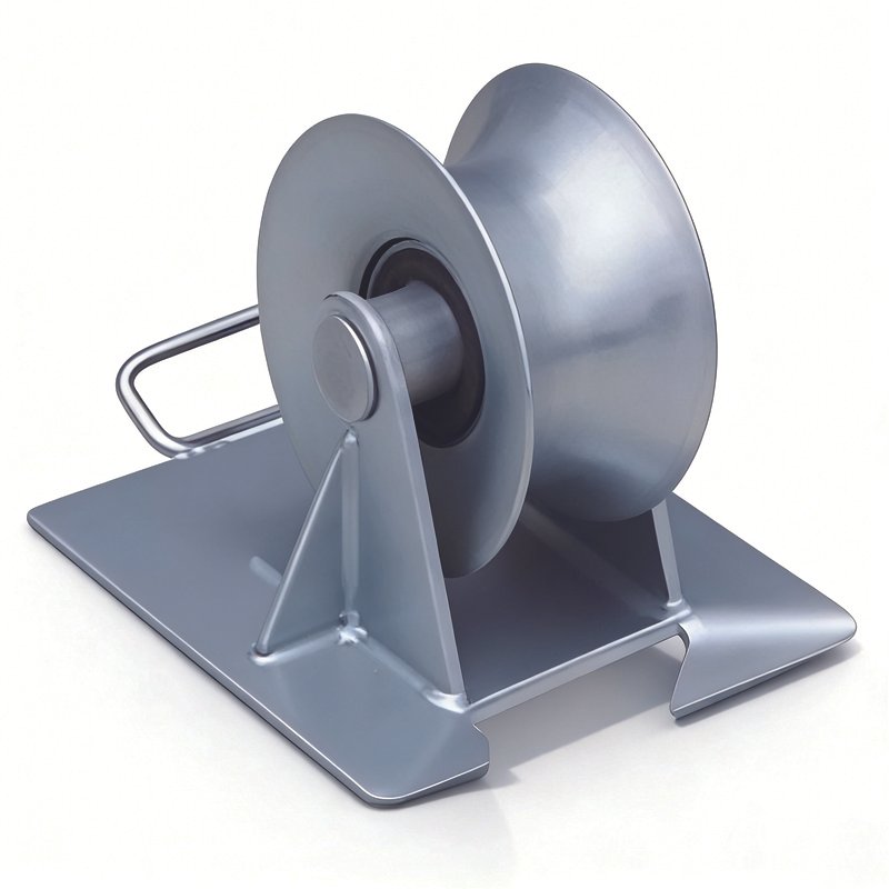 Cable Roller side angle for controlled cable handling